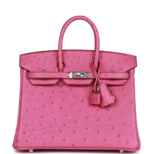 Best Quality Hermès Replicas Birkin 25 Fuchsia Ostrich PHW - Exotic Creations