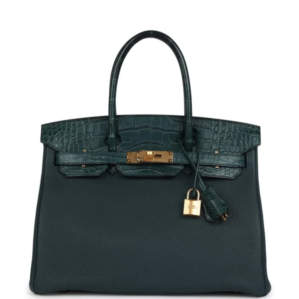 Best Hermès Birkin 30 Vert Cypres Replica | ExoticCreations.org