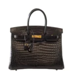 Best Quality Hermès Replicas Birkin 35 Crocodile Black GHW - Exotic Creations