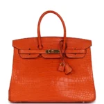 Best Quality Hermès Replicas Birkin 35 Feu Matte GHW