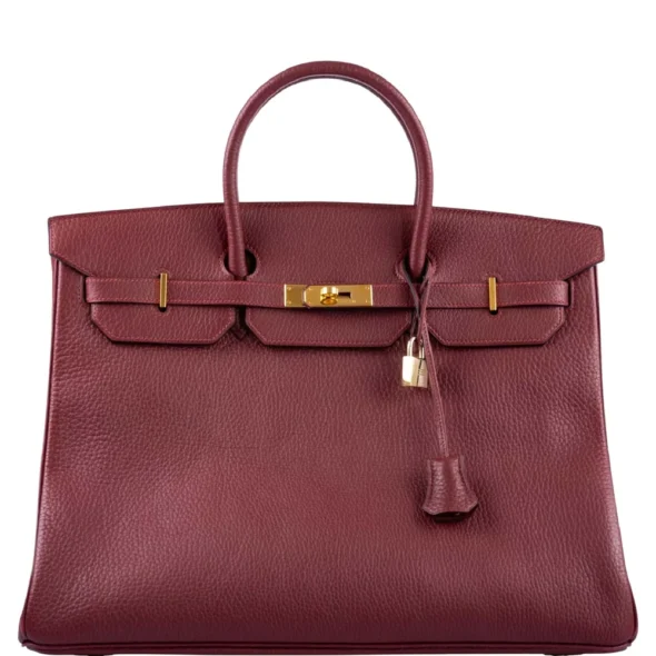 Best Quality Hermès Replicas Birkin 40 Rouge H Vachette Fjord GHW - Exotic Creations