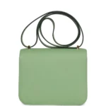 Best Quality Hermès Replicas Constance 18 Vert Criquet Epsom Marquette HW - Exotic Creations Back