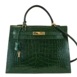 Best Quality Hermès Kelly 35 Vert Emerald GHW Replica | Exotic Creations