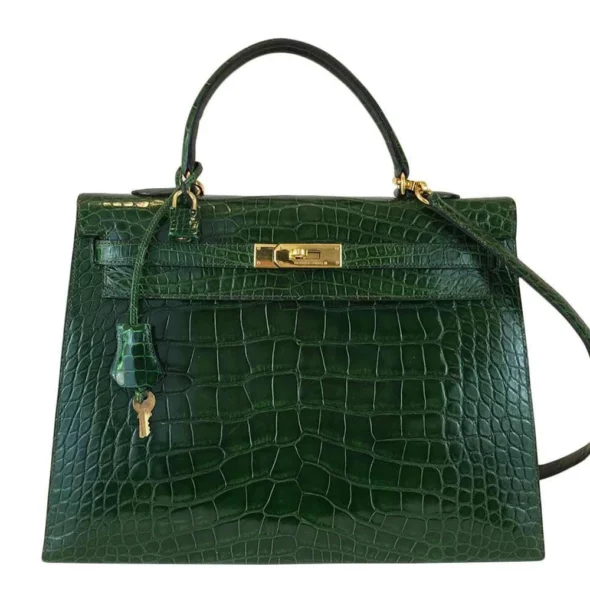 Best Quality Hermès Kelly 35 Vert Emerald GHW Replica | Exotic Creations