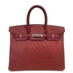 Best Quality Hermès Replicas Ostrich Birkin 35 Rouge H Ostrich PHW - Exotic Creations