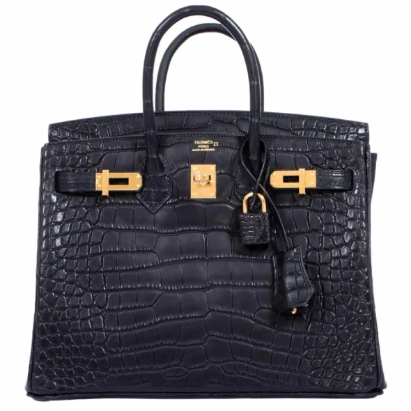 Artisan Grade Hermès Dupe Birkin 35 Mykonos Matte Alligator PHW - Exotic Creations