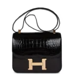Artisan Grade Hermès Dupe Constance 24 Black Alligator