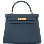 Artisan Grade Hermès Dupe Kelly 28 Touch Vert Cypress Togo & Alligator GHW - Exotic Creations