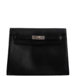 Artisan Grade Hermès Dupe Kelly Danse II Black Swift PHW - Exotic Creations Front