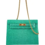 Best Hermès-Inspired Bags 2025 Kelly Danse II Menthe Shiny Niloticus Lizard GHW - Exotic Creations
