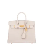 Best Hermès-Inspired Bags 2027 Birkin 25 Craie Togo GHW - Exotic Creations Front