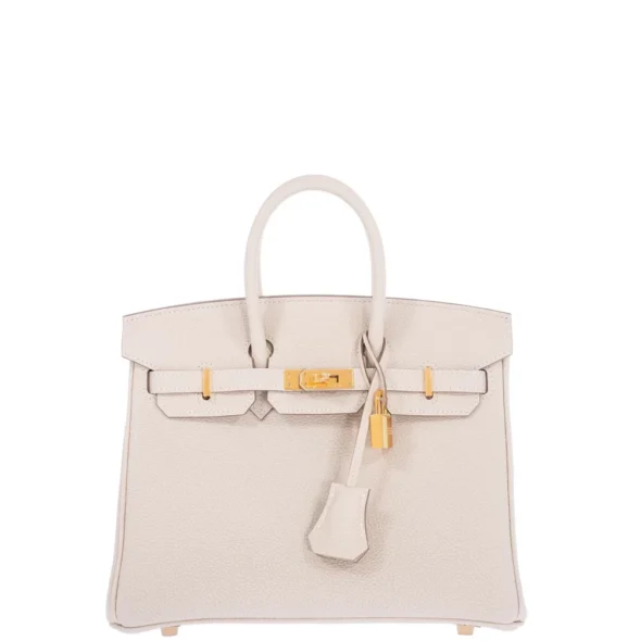 Best Hermès-Inspired Bags 2025 Birkin 25 Craie Togo GHW - Exotic Creations