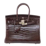 Best Hermès-Inspired Bags 2025 Birkin 35 Chocolate Crocodile PHW - Exotic Creations