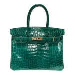 Best Hermès-Inspired Bags 2025 Birkin 30 Emeraude Niloticus Crocodile PHW - Exotic Creations