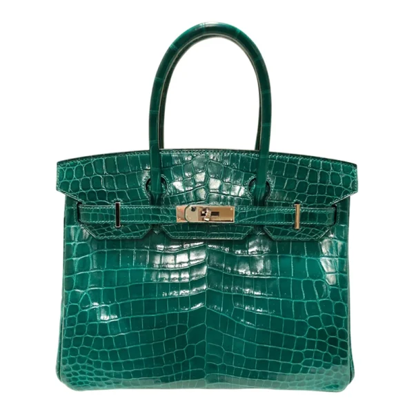 Best Hermès-Inspired Bags 2025 Birkin 30 Emeraude Niloticus Crocodile PHW - Exotic Creations