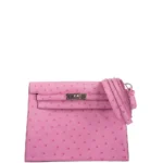 Best Hermès-Inspired Bags 2025 Kelly Danse II 5P Bubblegum Pink Ostrich PHW - Exotic Creations