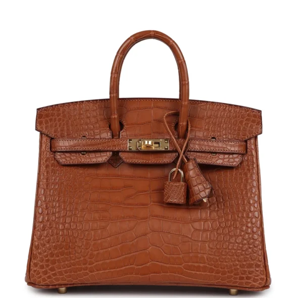 Best Replica Hermès Birkin 25 Gold Matte Alligator GHW | Exotic Creations