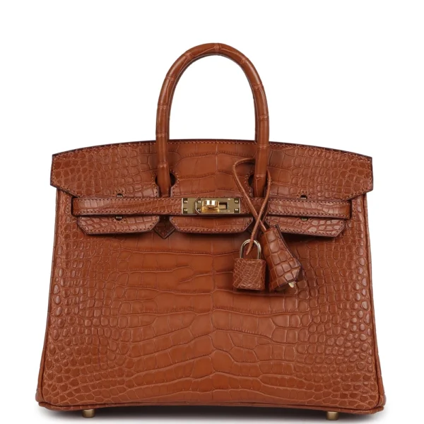 Best Replica Hermès Birkin 25 Gold Matte Alligator GHW | Exotic Creations