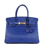 Best Replica Hermès Birkin 30 Bleu Electric Matte Alligator Mississippiensis GHW - Exotic Creations