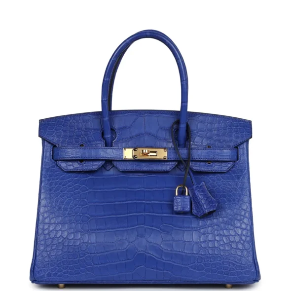 Best Replica Hermès Birkin 30 Bleu Electric Matte Alligator Mississippiensis GHW - Exotic Creations