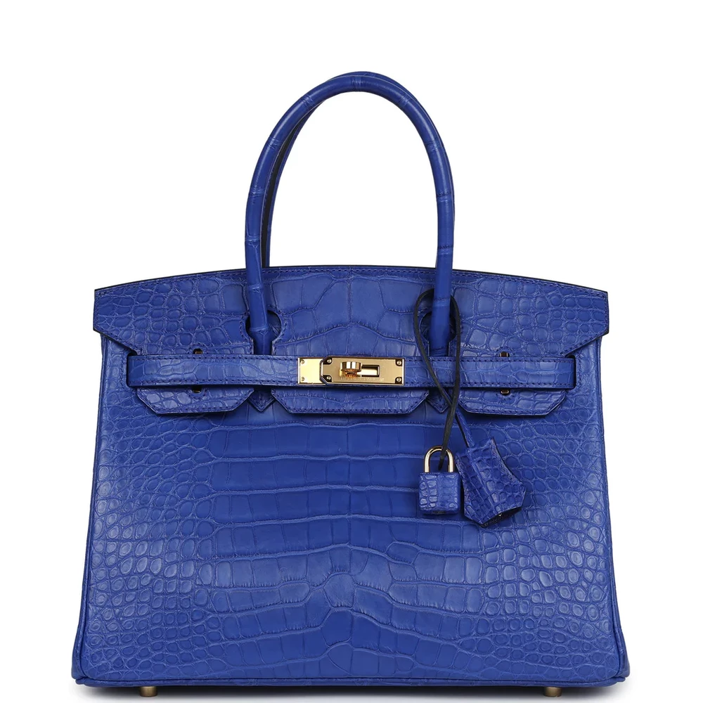 Best Replica Hermès Birkin 30 Bleu Electric Matte Alligator Mississippiensis GHW - Exotic Creations