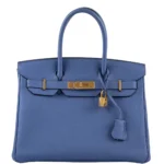 Best Replica Hermès Birkin 30 Blue Brighton Togo GHW - Exotic Creations Front