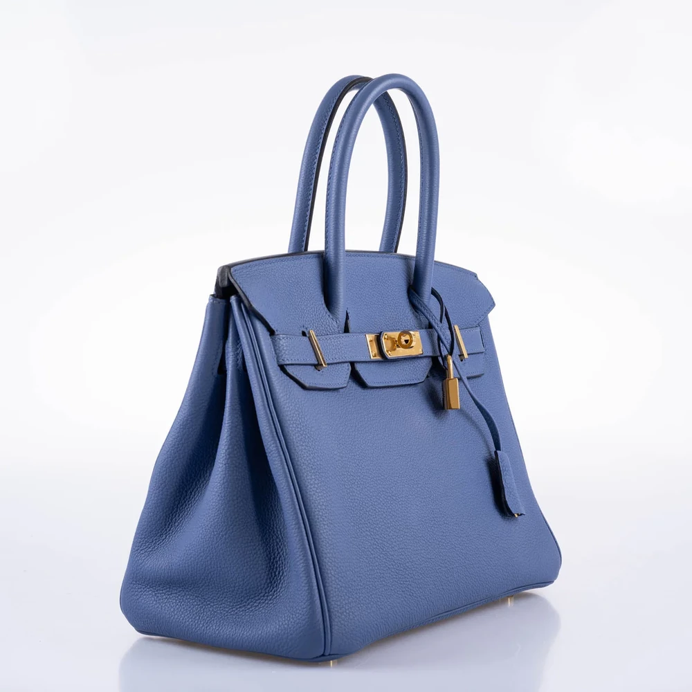 Best Replica Hermès Birkin 30 Blue Brighton Togo GHW - Exotic Creations Side1