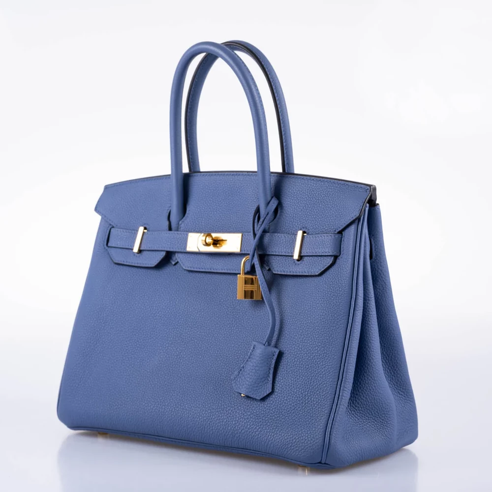 Best Replica Hermès Birkin 30 Blue Brighton Togo GHW - Exotic Creations Side2