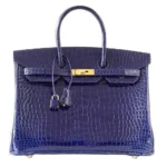 Best Replica Hermès Birkin 35 Blue Sapphire Crocodile GHW - Exotic Creations