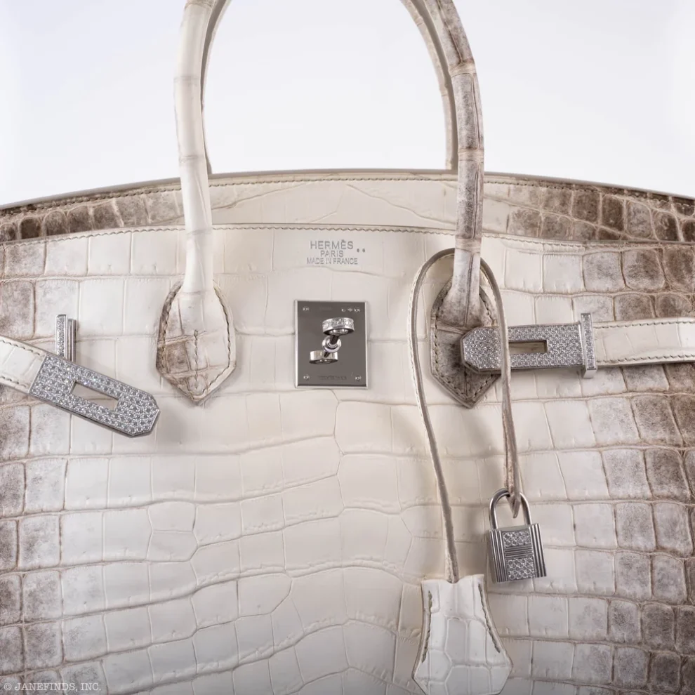 Best Replica Hermès Birkin 35 Diamond Himalaya Matte Niloticus Crocodile 18K White Gold Diamond HW – Exotic Creations - Premium Alternative