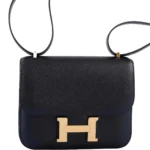 Best Replica Hermès Mini Constance 18 Black Epsom GHW - Exotic Creations Front