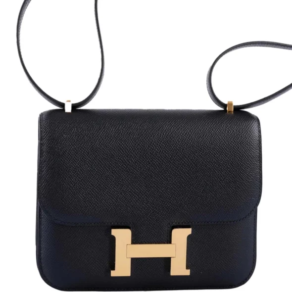 Best Replica Hermès Mini Constance 18 Black Epsom GHW - Exotic Creations