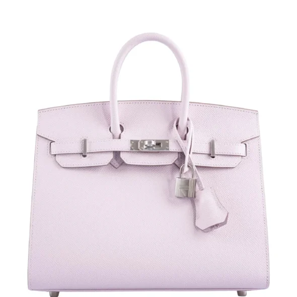 Hermès Dupe Birkin 25 Mauve Pale Epsom PHW - Exotic Creations