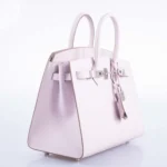 Hermès Dupe Birkin 25 Mauve Pale Epsom PHW - Exotic Creations Side1