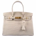 Hermès Dupe Birkin 30 Beton Matte Alligator GHW - Exotic Creations