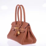Hermès Dupe Birkin Shoulder Light 29 Gold Evercolor GHW - Exotic Creations Side2