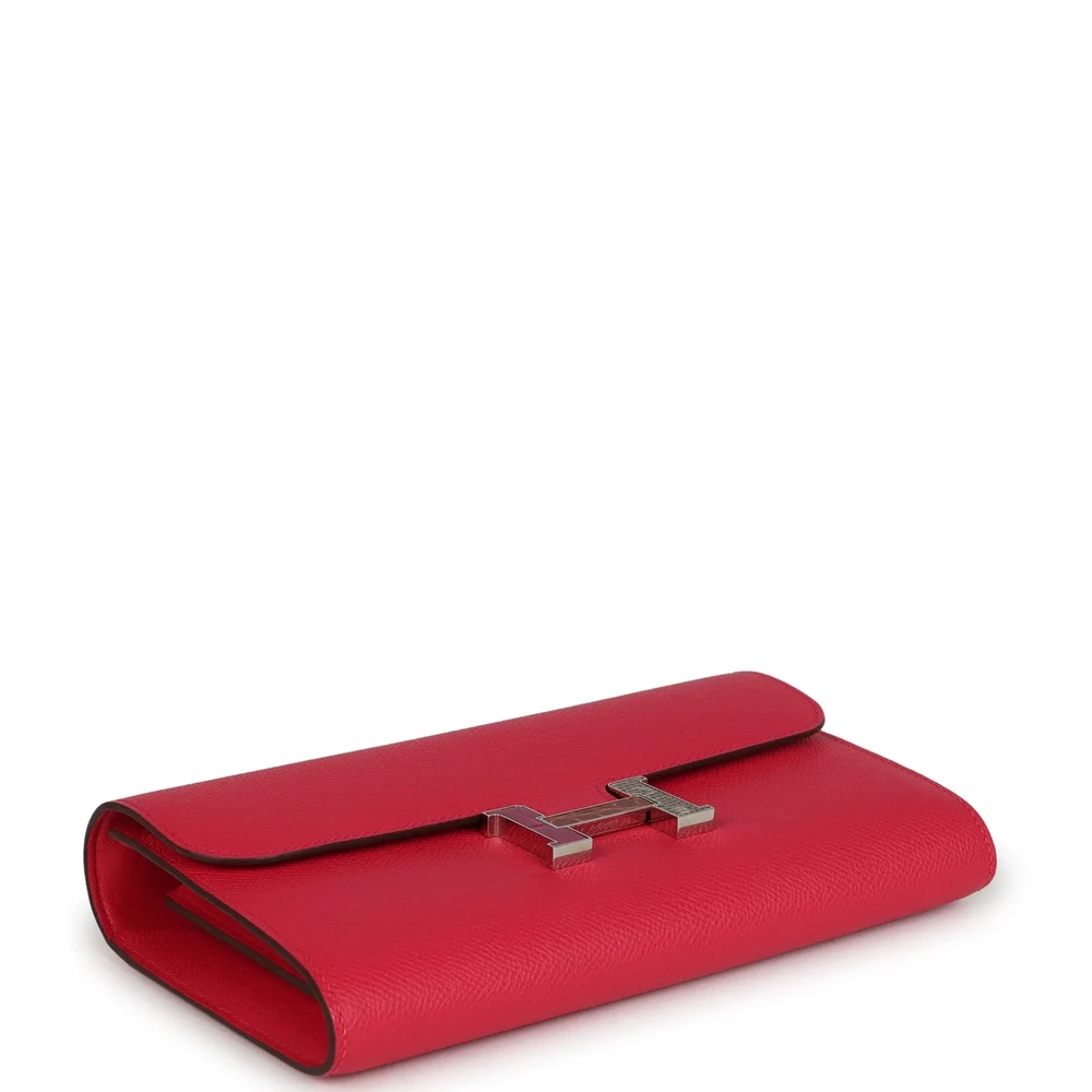 Hermès-Inspired Designer Dupes Constance Wallet To Go Rose Extreme Marquette Epsom PHW - Exotic Creations Bottom