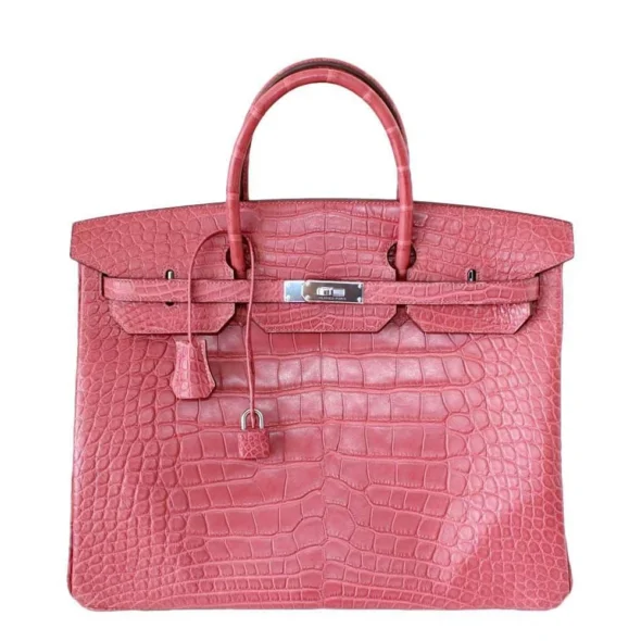 Hermès-Inspired Birkin 40 Boise de Rose Alligator