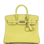 Hermès Replica Birkin 25 Lime Matte Alligator PHW | Exotic Creations