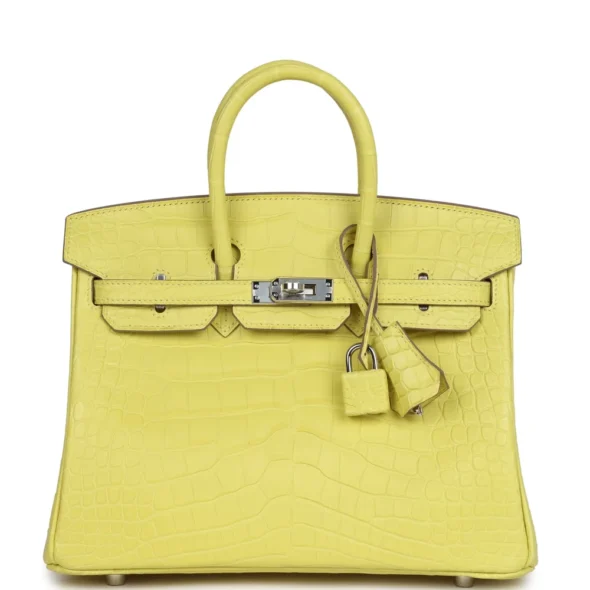 Hermès Replica Birkin 25 Lime Matte Alligator PHW | Exotic Creations