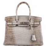Hermès Replica Birkin 30 Gris Cendre Himalaya Matte Niloticus Crocodile PHW - Exotic Creations