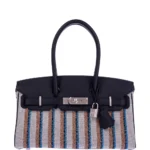 Hermès Replica Birkin Shoulder Light 29 Black Caban Evercolor GHW - Exotic Creations Front