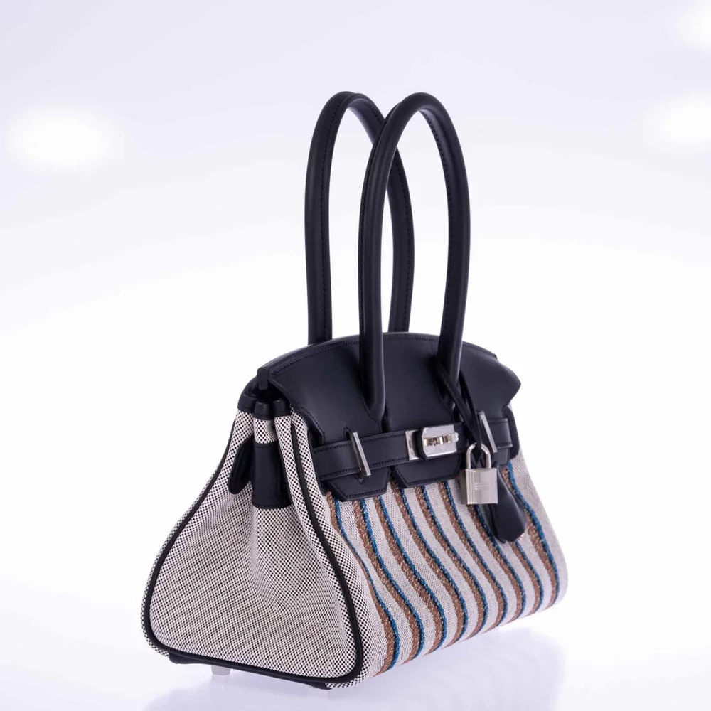 Hermès Replica Birkin Shoulder Light 29 Black Caban Evercolor GHW - Exotic Creations Side1