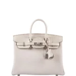 Hermès Replica Collection 2025 Birkin Touch 25 Beton Matte Alligator & Togo PHW - Exotic Creations
