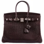 Hermès Replica Collection 2025 Birkin 35 Ghillies Matte Ébène Alligator PHW - Exotic Creations