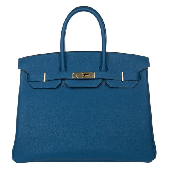 Hermès Replica Collection 2025 Birkin 35 Blue de Galice GHW - Exotic Creations