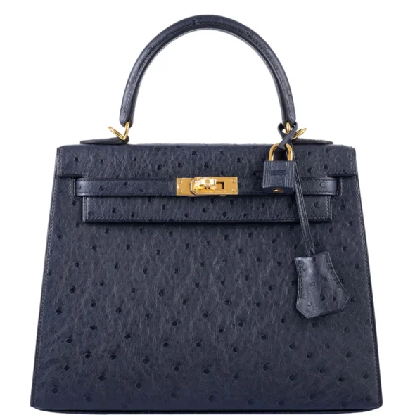 Hermès Replica Collection 2025 Kelly 25digo Ostrich GHW - Exotic Creations