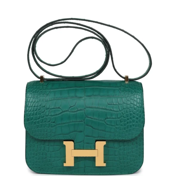 Hermès Replica Constance 18 Malachite Matte GHW | Exoticcreations.org