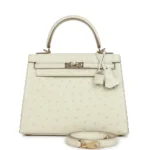 Hermès Replica Collection 2025 HSS Kelly 25 Nata Verso Ostrich PBHW - Exotic Creations