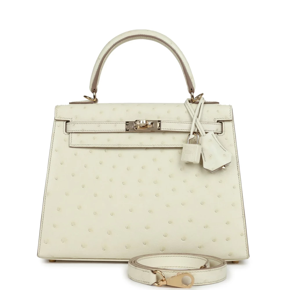 Hermès Replica Collection 2025 HSS Kelly 25 Nata Verso Ostrich PBHW - Exotic Creations